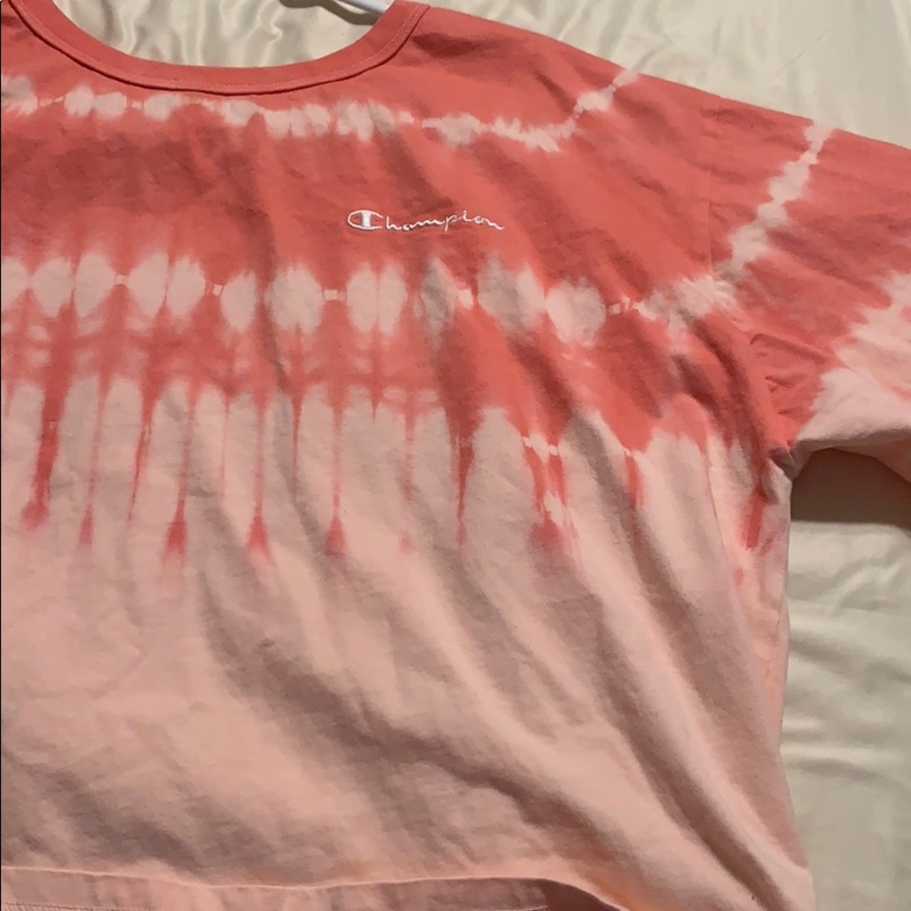 Champion tie dye crop top